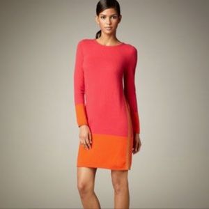 NWT Magashoni Cashmere Dress Pink Orange Color block Soft Sz Medium